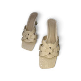 صندل بافت بافتی پاشنه دار