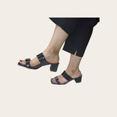 صندل پاشنه دار ورنی ysl